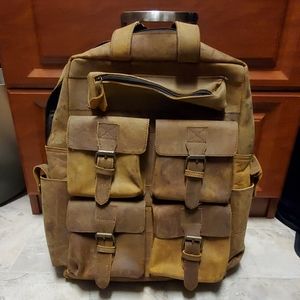 Buffalo Leather Devil Hunter brand backpack